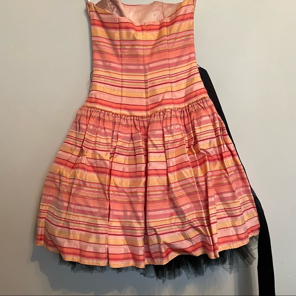 Orange and pink prom dress - Picture 3 of 7